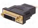 Adaptér  DVI-D (24+1) zásuvka,HDMI vidlica  čierna
