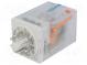 Relé  elektromagnetické  DPDT  Ucievky 48VDC  10A/250VAC  20A