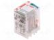 Relé  elektromagnetické  DPDT  Ucievky 24VDC  12A/250VAC  24A