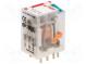 Relé  elektromagnetické  DPDT  Ucievky 220VDC  12A/250VAC  24A