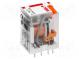 Relé  elektromagnetické  DPDT  Ucievky 230VAC  12A/250VAC  24A