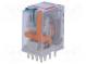 Relé  elektromagnetické  4PDT  Ucievky 24VDC  6A/250VAC  6A/24VDC