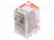 Relé  elektromagnetické  4PDT  Ucievky 110VAC  6A/250VAC  Rad  R4N