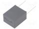 Kondenzátor  polypropylénový  220nF  27,5mm  ±5%  32x22x37mm