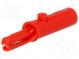 Krokosvorka  3A  60VDC  červený  Kapacita rukoväte  max.6mm