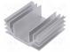 Chladič  extrudovaný  U  L 70mm  W 74mm  H 30mm  hliník