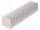 Chladič  extrudovaný  rebrovaný  L 40mm  W 165mm  H 35mm  hliník