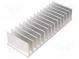 Chladič  extrudovaný  rebrovaný  L 60mm  W 165mm  H 35mm  hliník