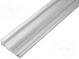 Chladič  extrudovaný  U  L 1000mm  W 70mm  H 19mm  hliník