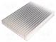 Chladič  extrudovaný  rebrovaný  L 200mm  W 150mm  H 25mm  hliník