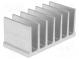 Chladič  extrudovaný  rebrovaný  L 40mm  W 78mm  H 35mm  hliník