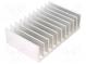 Chladič  extrudovaný  rebrovaný  L 80mm  W 124mm  H 35mm  hliník