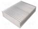 Chladič  extrudovaný  rebrovaný  L 200mm  W 262mm  H 60mm  hliník