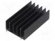 Chladič  extrudovaný  TO220,TO247  čierna  L 50mm  W 30mm  H 15mm