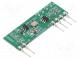 Modul  RF  vysielač FM  FSK  433,92MHz  2,2÷3,6VDC  10dBm  THT  21mA
