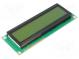 Displej  LCD  alfanumerický  STN Positive  16x2  zelená  LED