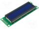 Displej  LCD  alfanumerický  STN Negative  20x2  modrá  LED  PIN 16