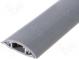 Uzatvorené káblové lišty  šedá  L  1m  Mat  PVC  H  6mm  W  20mm  85°C