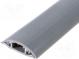 Uzatvorené káblové lišty  šedá  L  1m  Mat  PVC  H  8mm  W  30mm  85°C