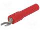 Adaptér  banán 4mm zásuvka,vidlicový banánik  60VDC  36A  43mm