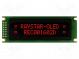 Displej  OLED  alfanumerický  16x2  Rozm  85x30x10mm  červený