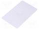 RFID karta  86x54x0,8mm  Dosah  90mm  ISO 14443A  13,56MHz