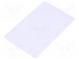 RFID karta  86x54x0,8mm  UNIQUE  125kHz  -20÷55°C  Komp  TK4100