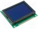 Displej  LCD  grafický  STN Negative  128x64  modrá  LED  PIN 20