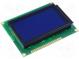 Displej  LCD  grafický  STN Negative  128x64  modrá  LED  PIN 20