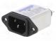 Konektor  napájacie AC  zásuvka  vidlica  10A  250VAC  IEC 60320