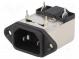 Konektor  napájacie AC  zásuvka  vidlica  1A  250VAC  IEC 60320