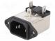 Konektor  napájacie AC  zásuvka  vidlica  3A  250VAC  IEC 60320