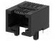 Zásuvka  RJ45  PIN  8  Usporiad.kol  8p8c  THT  uhlové, 90°