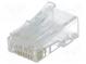 Zástrčka  RJ45  PIN  8  Kat  6  Usporiad.kol  8p8c  IDC,krimpovacie