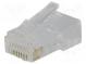 Zástrčka  RJ45  PIN  8  Usporiad.kol  8p8c  IDC,krimpovacie