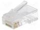 Zástrčka  RJ45  PIN  8  Usporiad.kol  8p8c  IDC,krimpovacie
