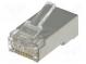Zástrčka  RJ45  PIN  8  Kat  6  tienené  Usporiad.kol  8p8c  na kábel