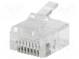Zástrčka  RJ45  PIN  8  krátke  Usporiad.kol  8p8c  IDC,krimpovacie