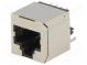 Zásuvka  RJ45  PIN  8  Kat  5  tienené  Usporiad.kol  8p8c  THT