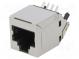 Zásuvka  RJ45  PIN  8  Kat  6  tienené  Usporiad.kol  8p8c  THT