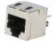 Zásuvka  RJ45  PIN  8  Kat  6a  tienené  Usporiad.kol  8p8c  THT