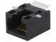 Zásuvka  RJ45  PIN  8  Kat  5  Usporiad.kol  8p8c  SMT  vodorovné