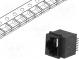 Zásuvka  RJ45  PIN  8  Kat  5  Usporiad.kol  8p8c  SMT  zvislý