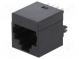 Zásuvka  RJ45  PIN  8  Kat  5  Usporiad.kol  8p8c  THT  priamy