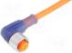 Pripájací kábel  M12  PIN  5  úhlový  5m  zástrčka  60VAC  4A  IP67