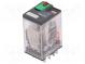 Relé  elektromagnetické  4PDT  Ucievky 24VAC  6A/250VAC  6A/28VDC