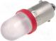 LED lampa  červený  BA9S  230VAC