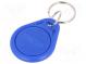 Prívesok RFID  laserom tlačený kód vo formáte 8H10D  modrý