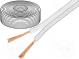 Vodič  reproduktorový  2x1,5mm2  lanko  OFC  biela  netienený
