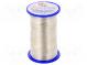 Postriebrený medený drôt  0,7mm  500g  Cu,postriebrené  145m